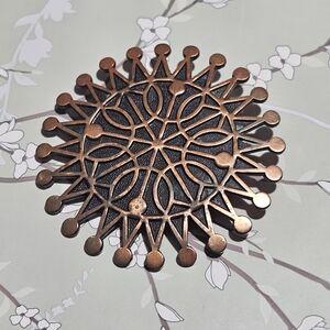 Vintage Large Copper Brooch